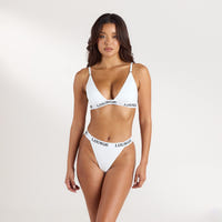 Bamboo Triangle BH - Helt Vit