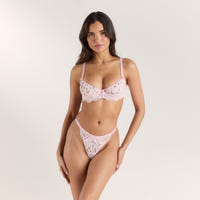 Orelia Balcony BH - Blommig Rosa