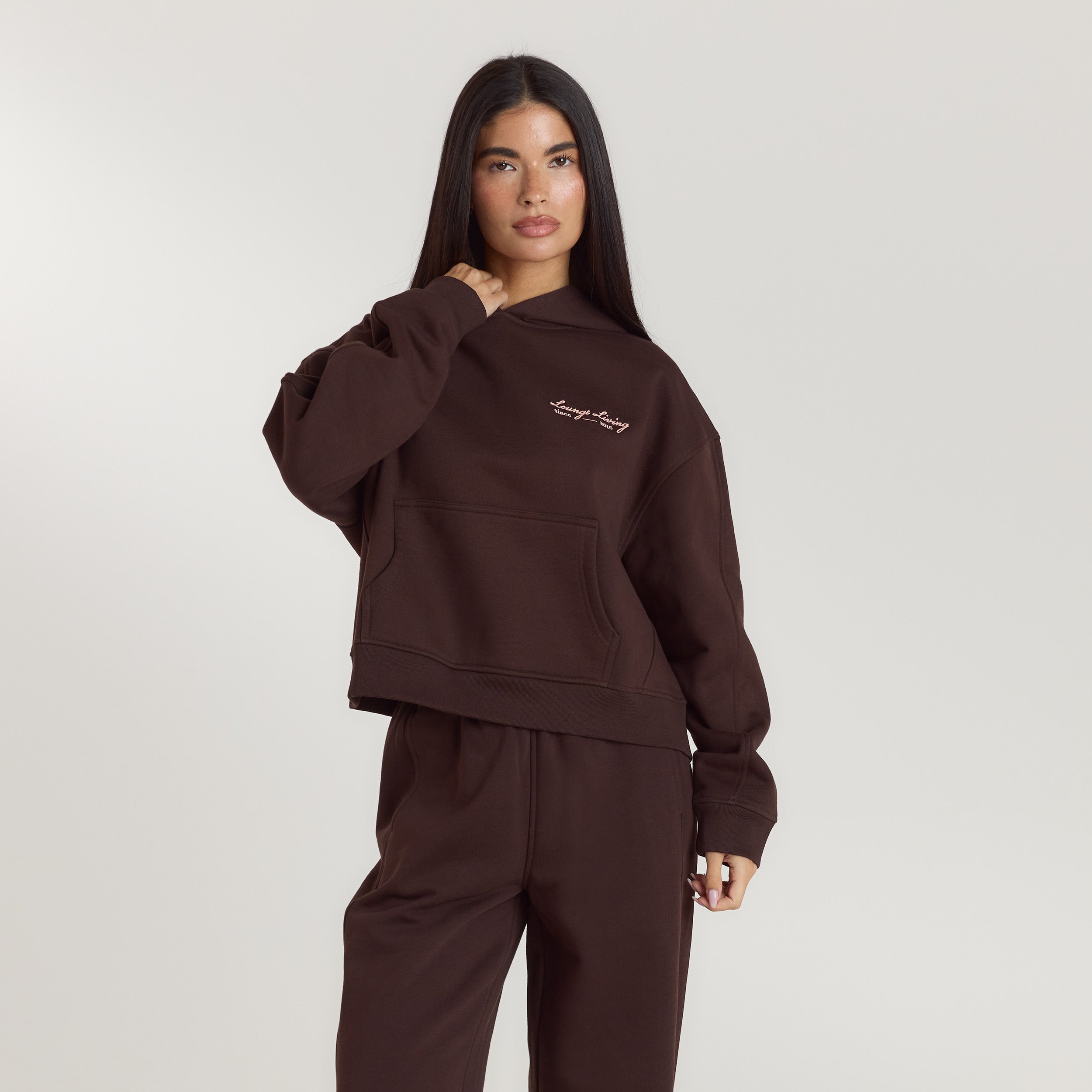 Lounge Living Hoodie - Choklad