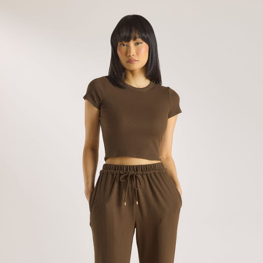 Waffle Baby Tee - Choklad