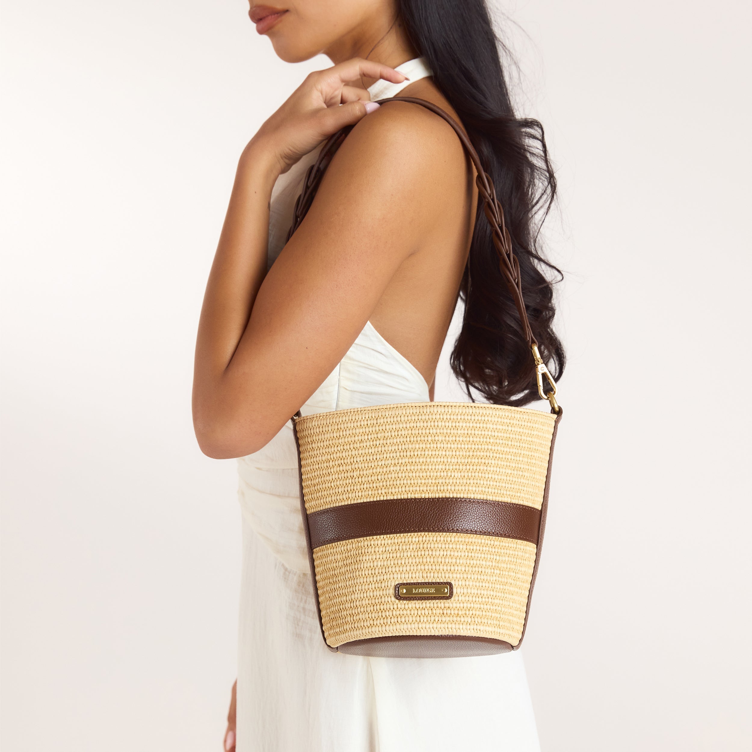Cleo Bucket Bag - Beige