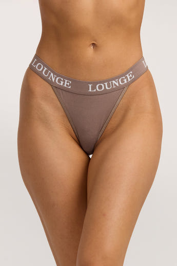 Bamboo Triangle Stringtrosor - Kaffe