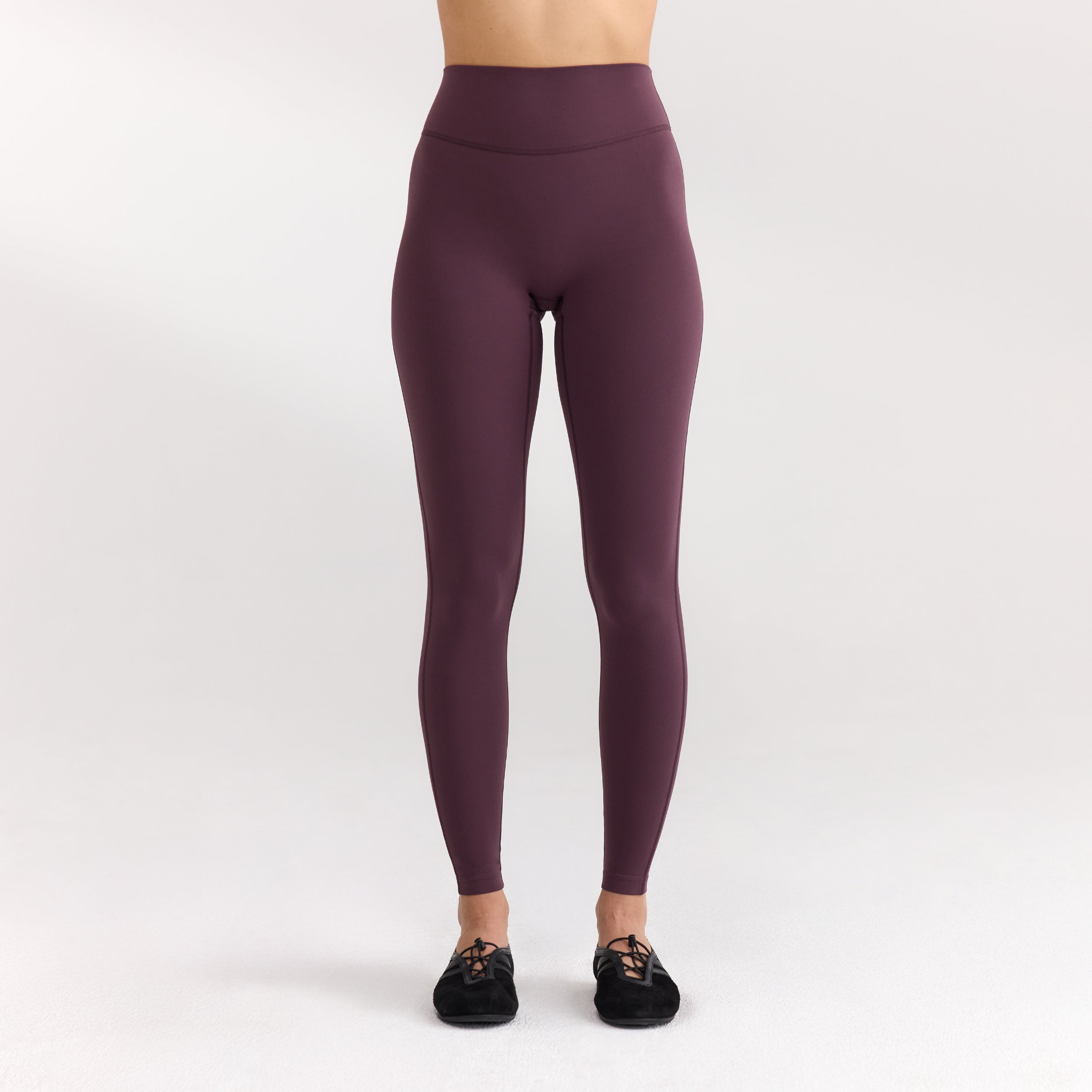 ContourSoft™ Klassiska Leggings - Körsbärslack