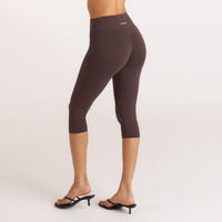 ContourSoft Capri Leggings - Mörk Choklad