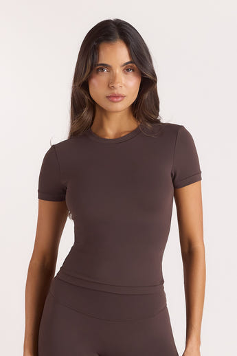 ContourSoft™ Short Sleeve T-Shirt - Mörk Choklad