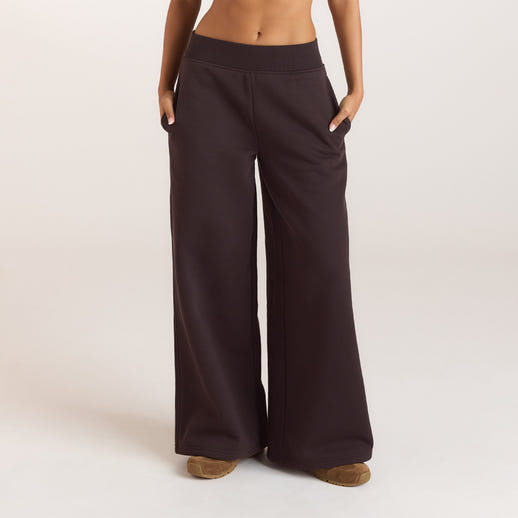 Joggers med raka ben - Mörk Choklad