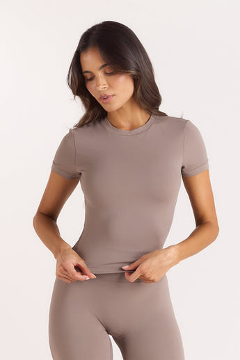ContourSoft Short Sleeve T-Shirt - Svampfärgad