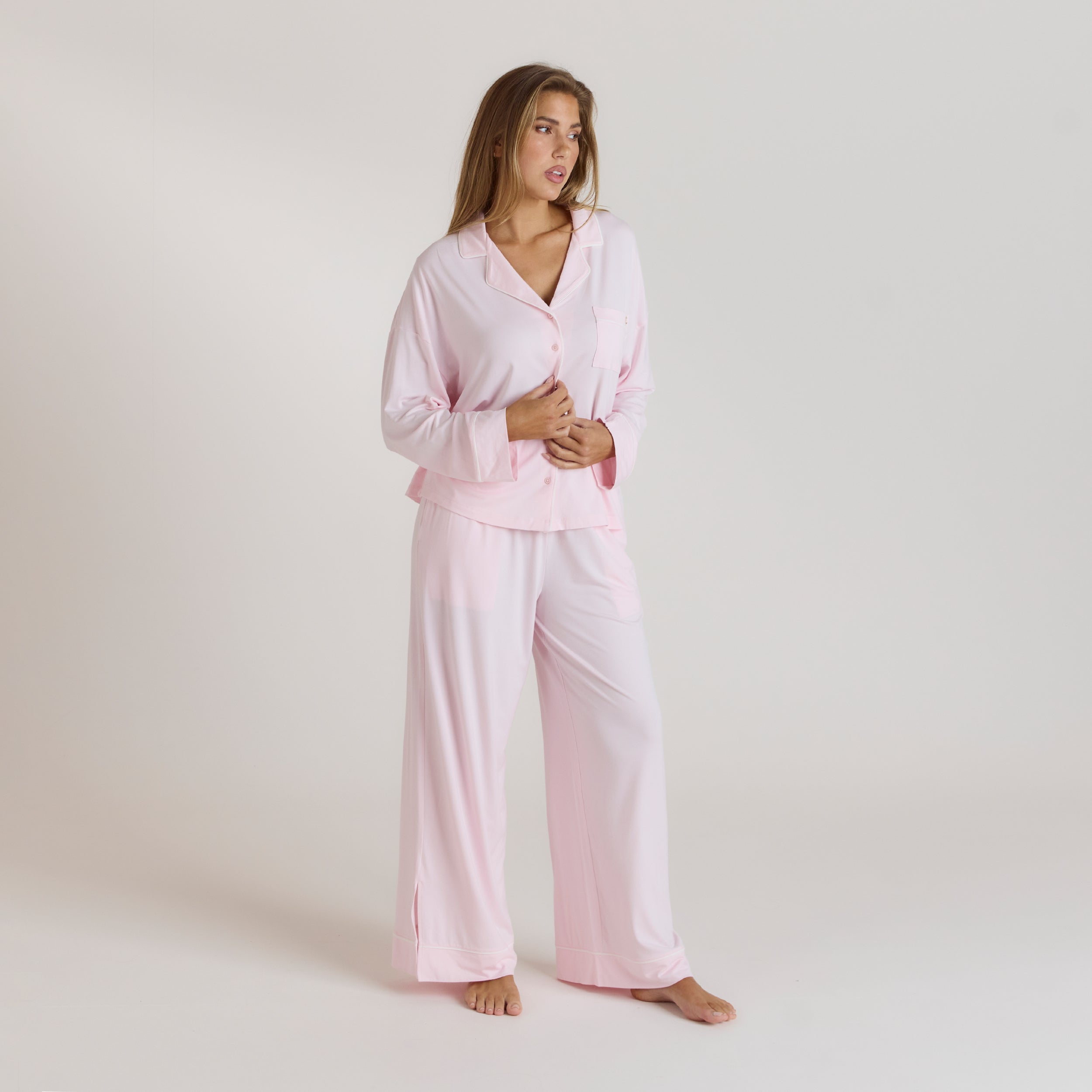 Modal Pyjamabyxor - Rosa alternate