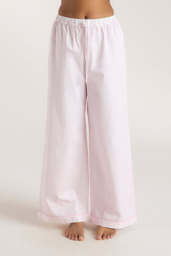 Bloom & Stripe Pyjamabyxor - Rosa