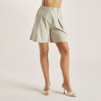 Longline Tailored Shorts - Salvia grön
