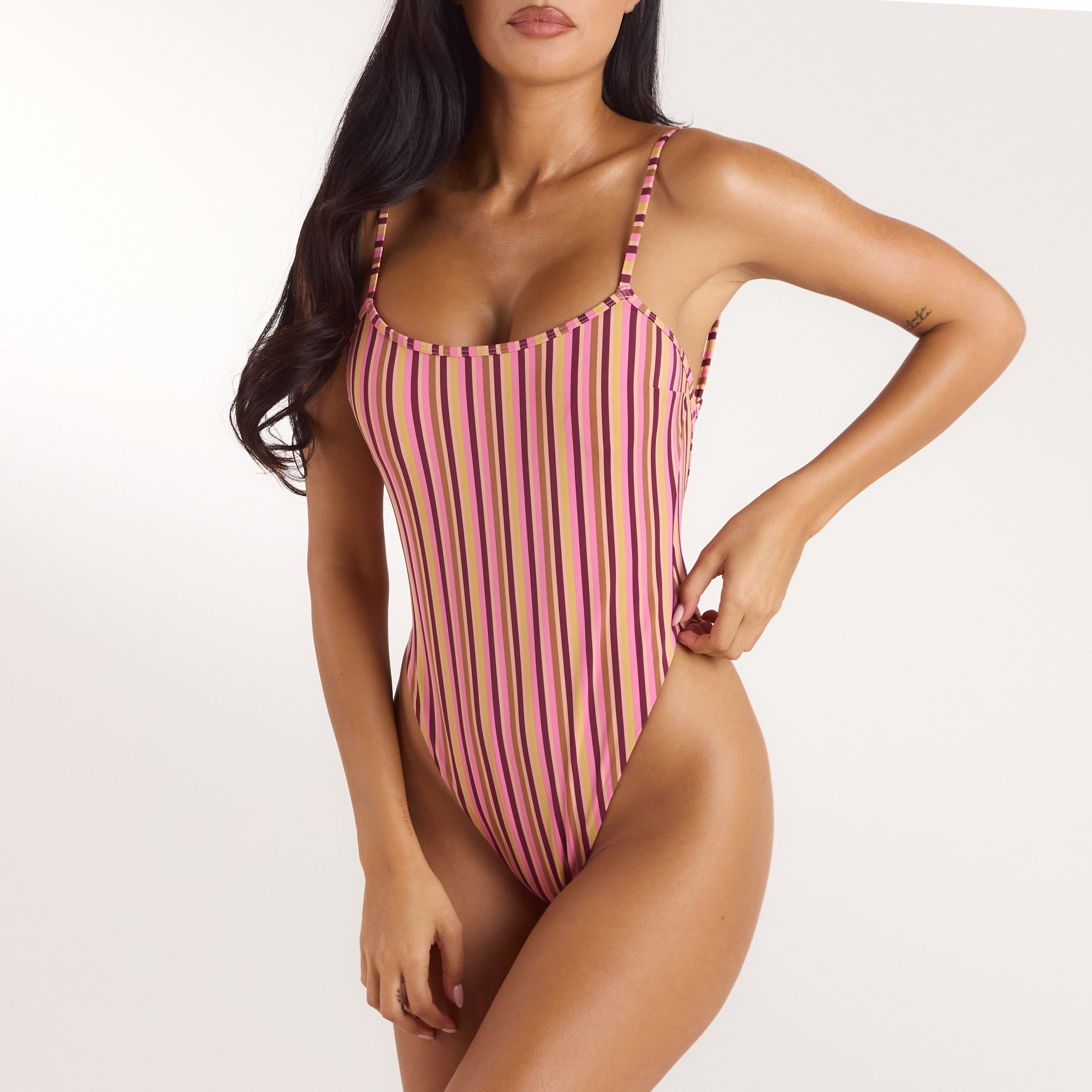 Sunstripe Baddräkt - Retro Stripe alternate