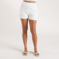 Lace Shorts - Vit