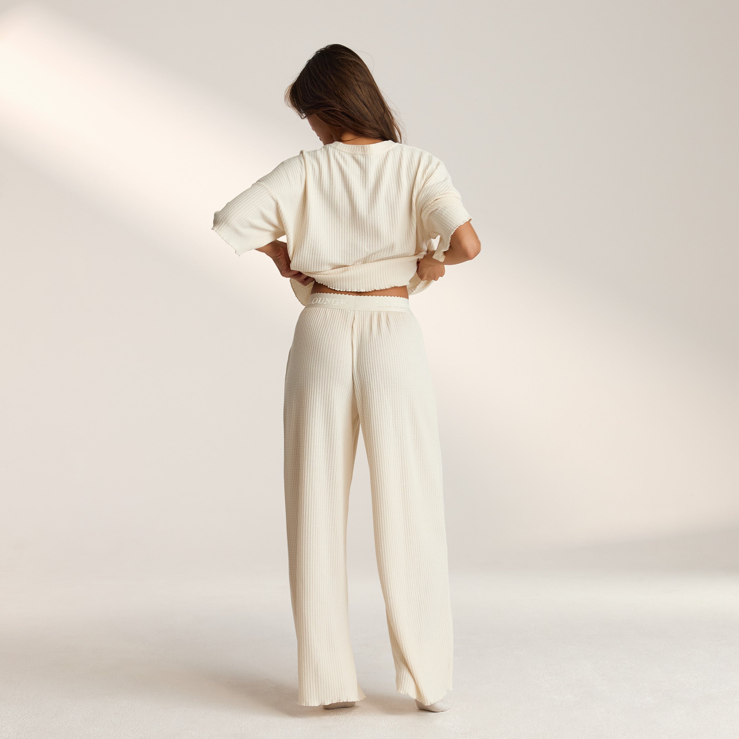 Soft Waffle Pyjamabyxor | Leidy, XS