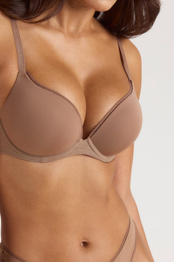 Comfort Hög Push-Up BH - Hasselbrun alternate