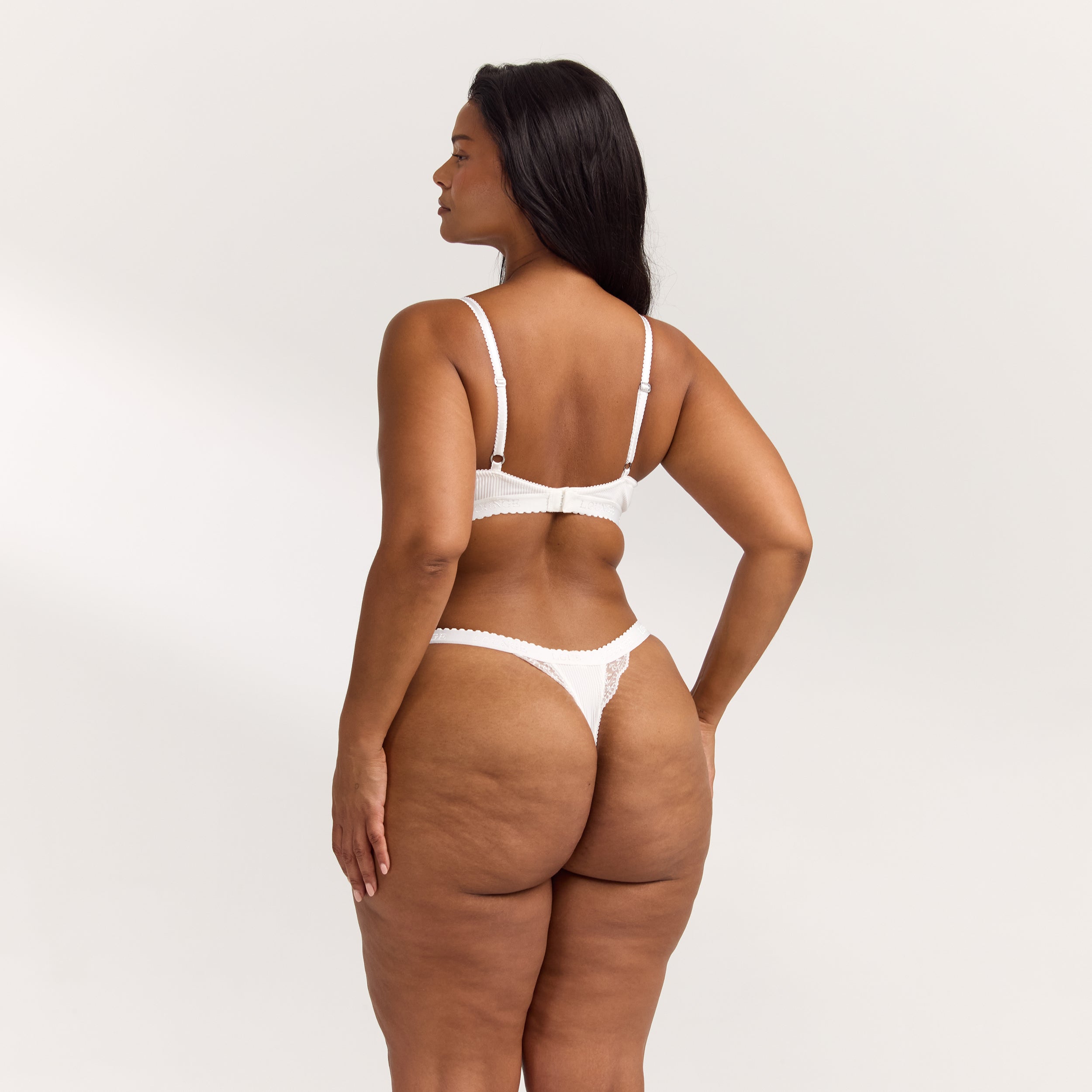 Ribbed Balcony BH | Ribbed Balcony BH  - Vit