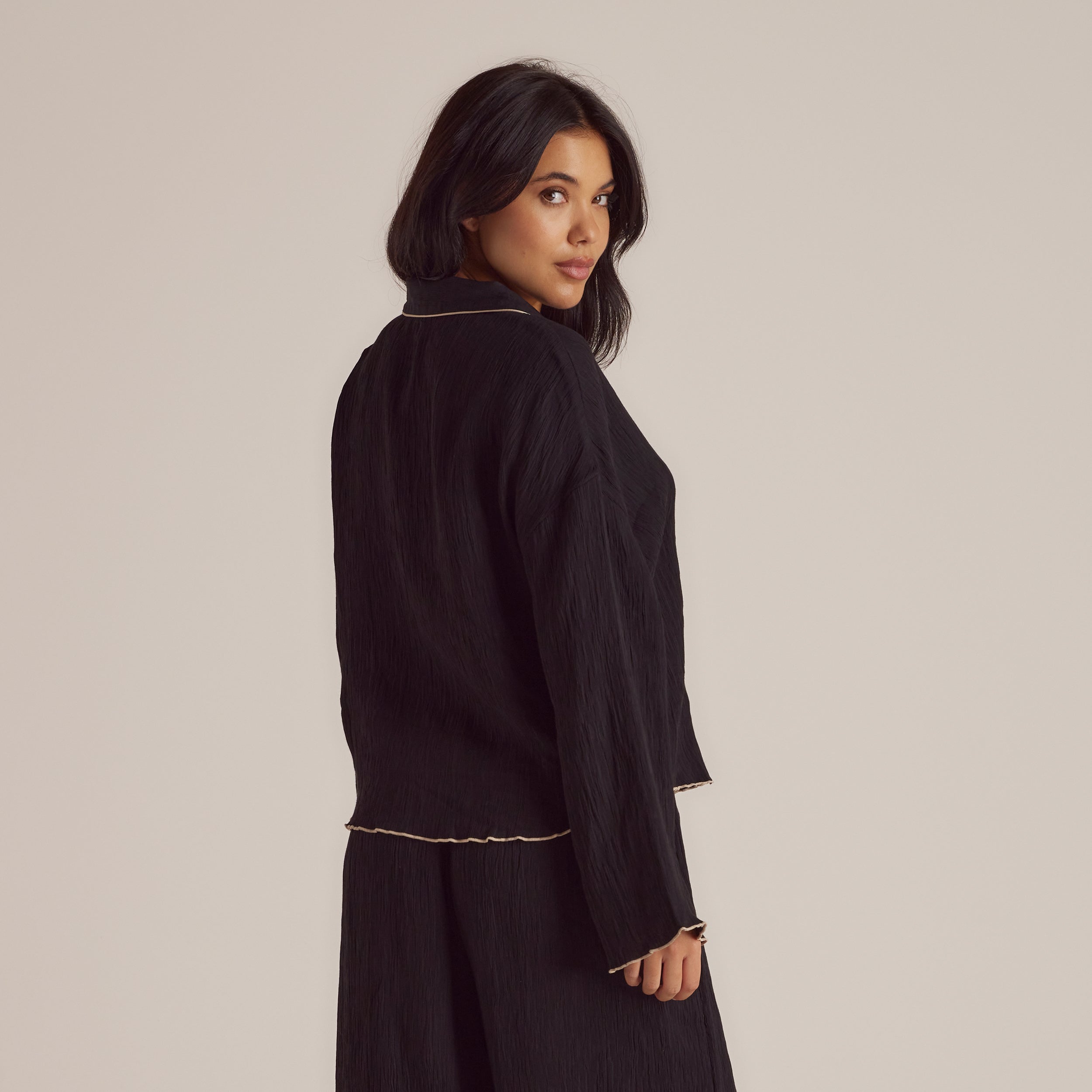 Crinkle Pyjamasskjorta | Imaani, S