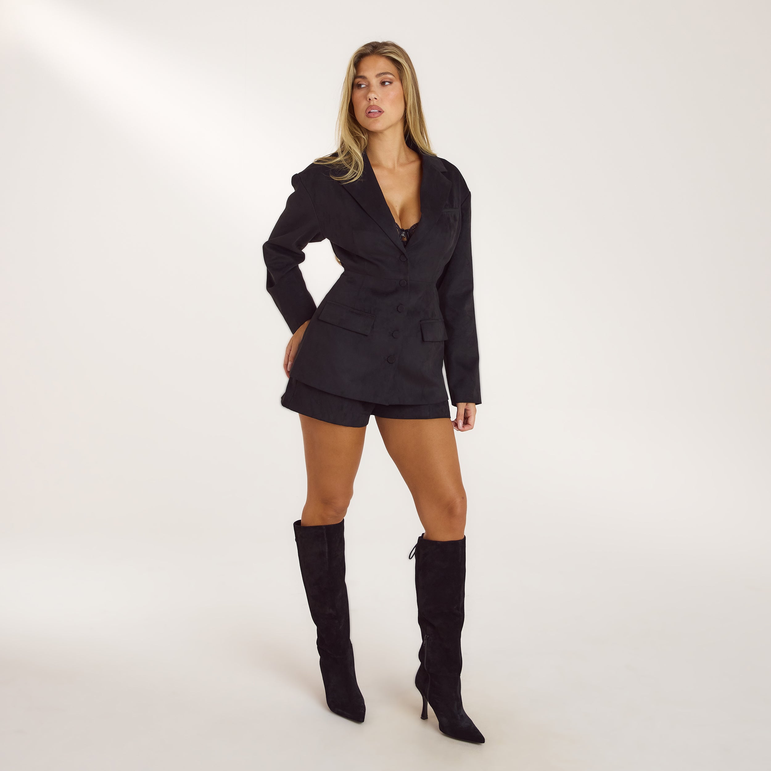 Suedette Shorts | Suedette Shorts - Svart