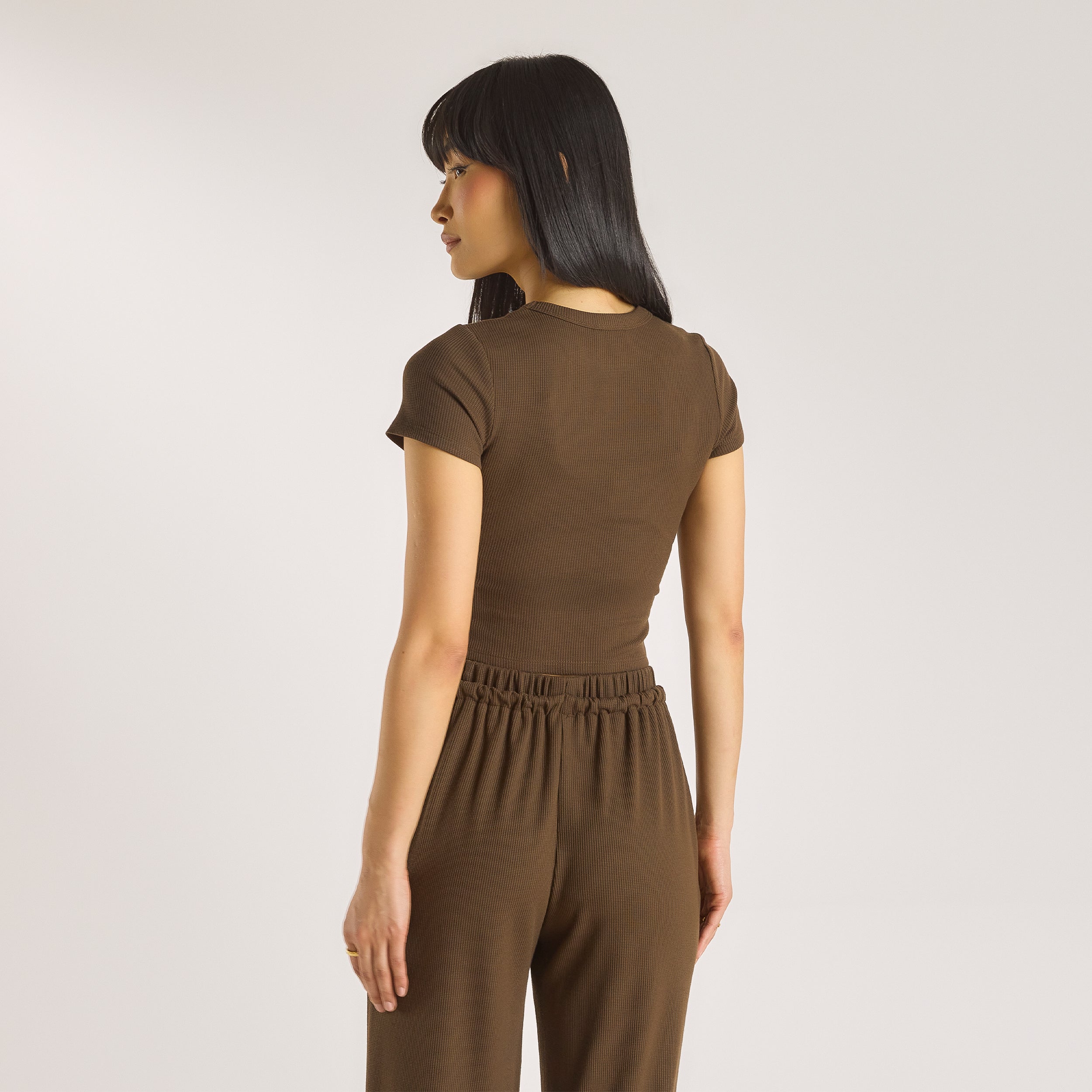 Waffle Baby Tee - Choklad alternate