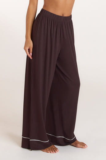 Modal Pyjamabyxor - Mörk Choklad alternate