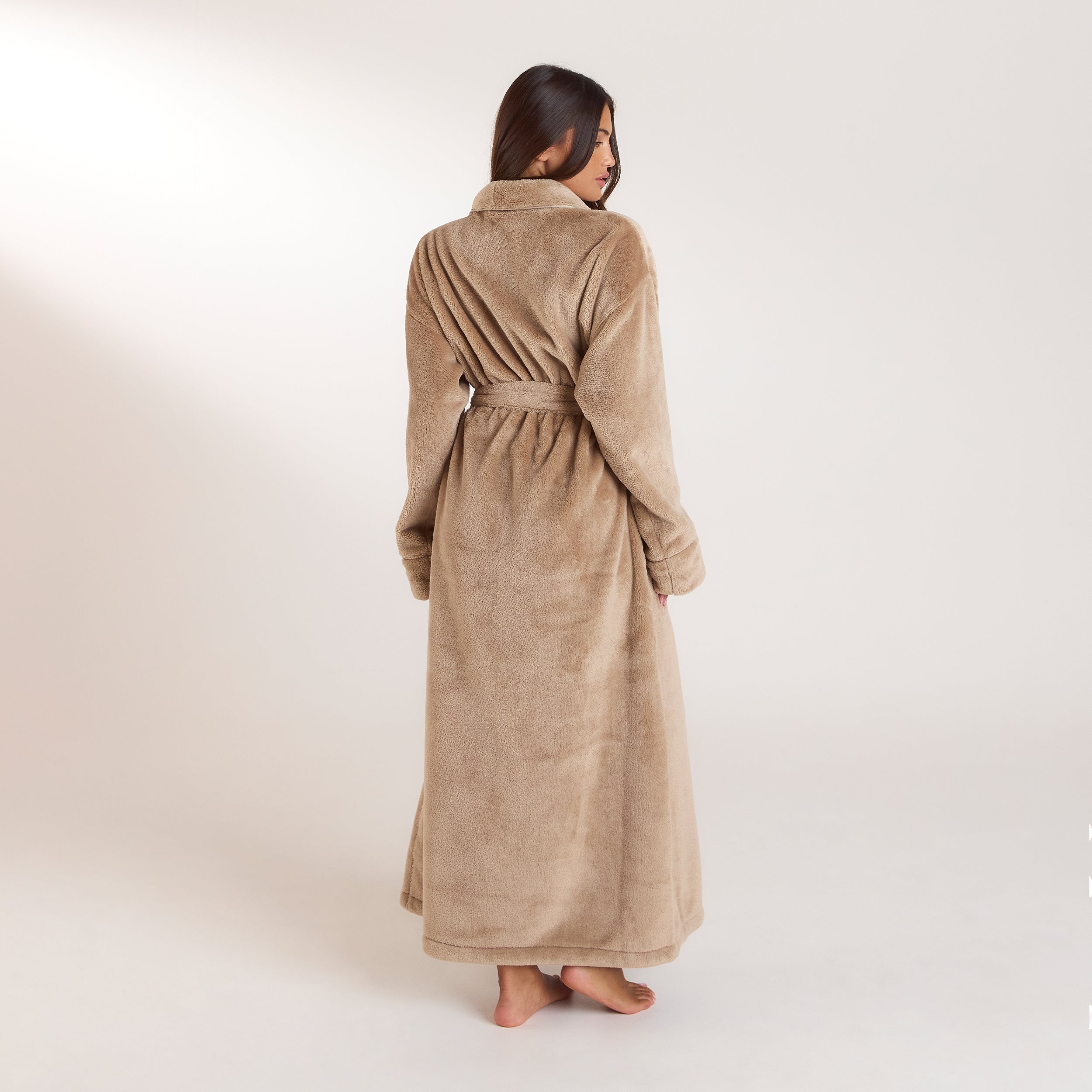 Lãng Fluffig Morgonrock - Beige alternate