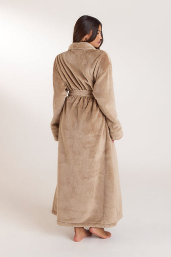 Lãng Fluffig Morgonrock - Beige alternate