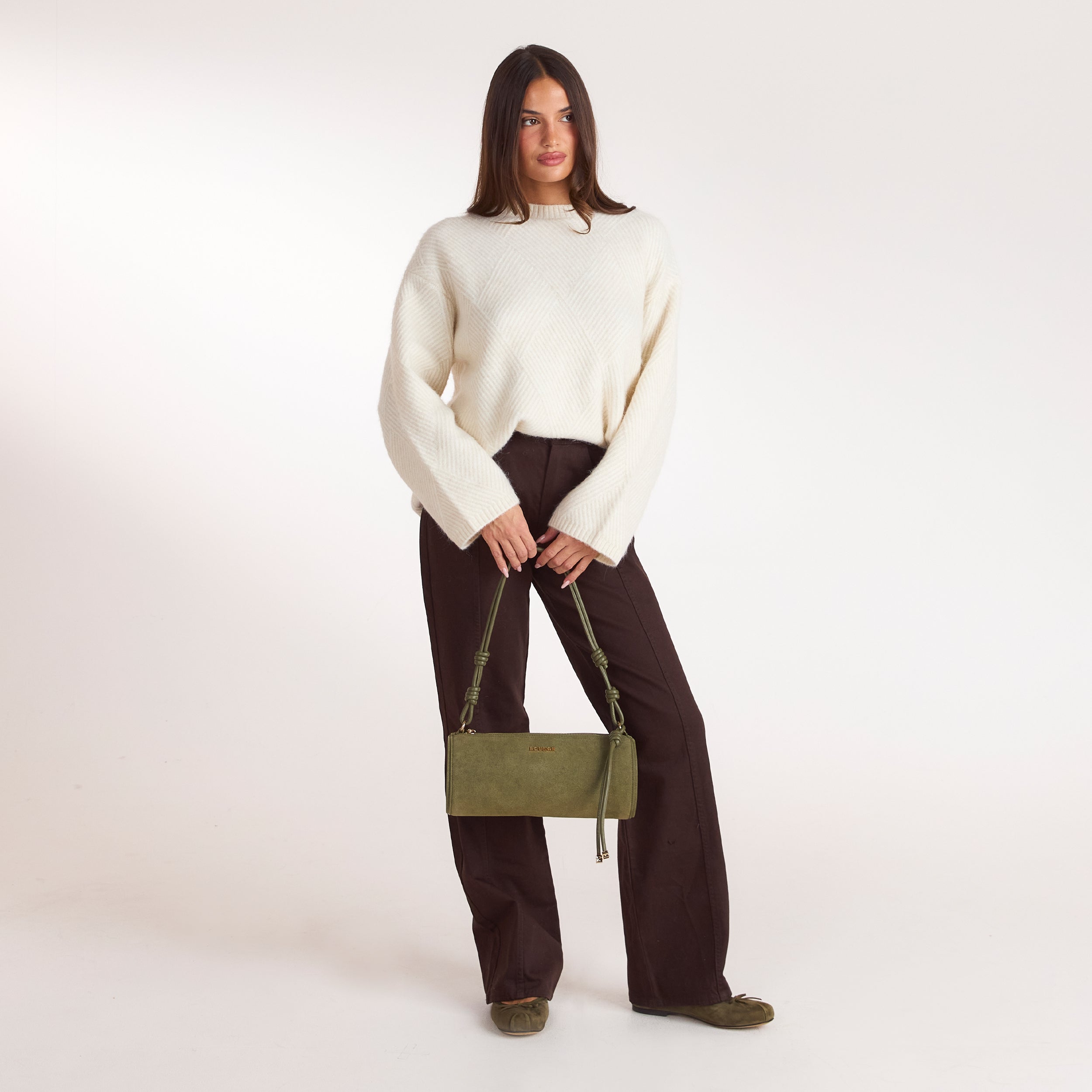 Miffy Barrel Shoulder Bag | Miffy Barrel Shoulder Bag - Olivgrön