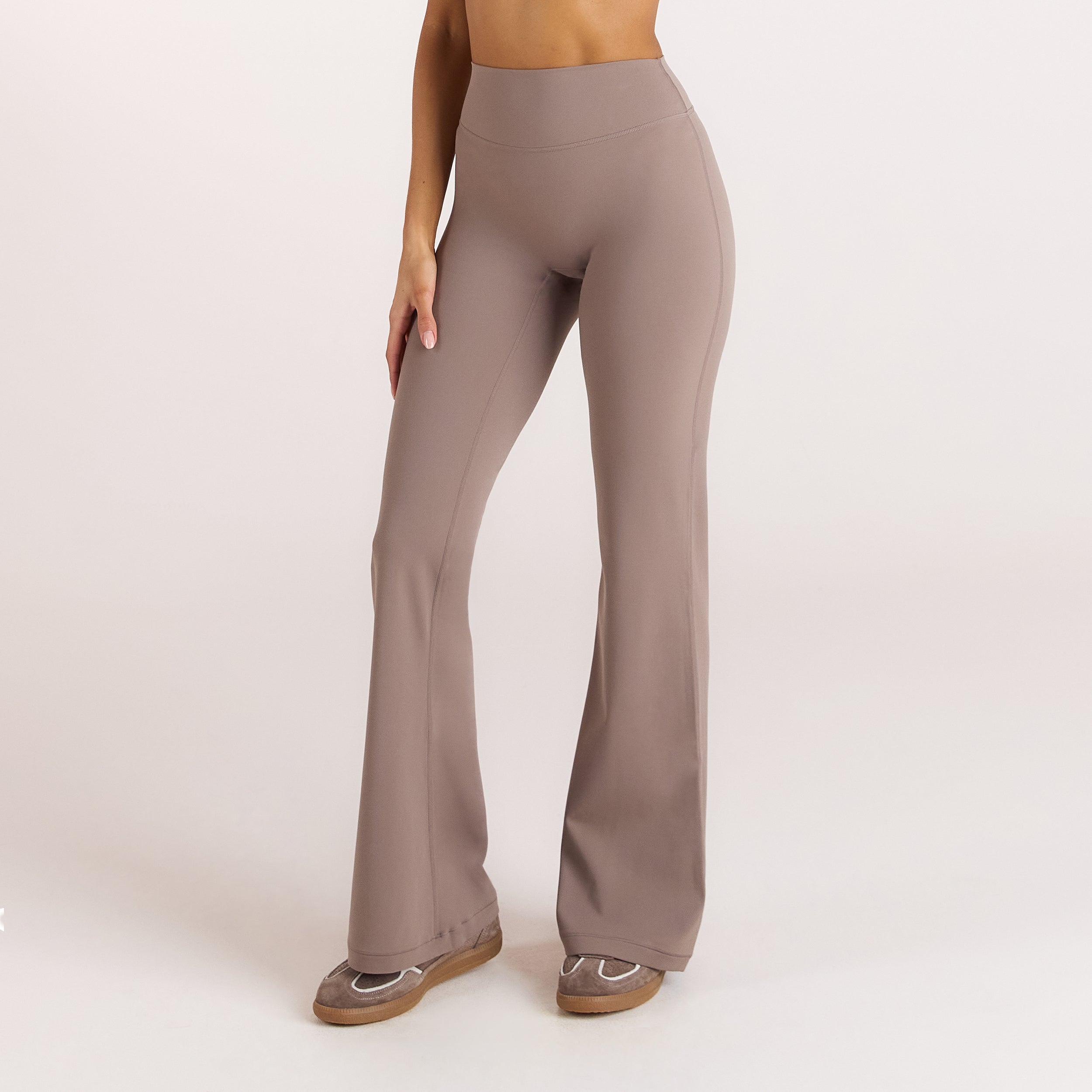 ContourSoft utsvängda Leggings - Svampfärgad alternate