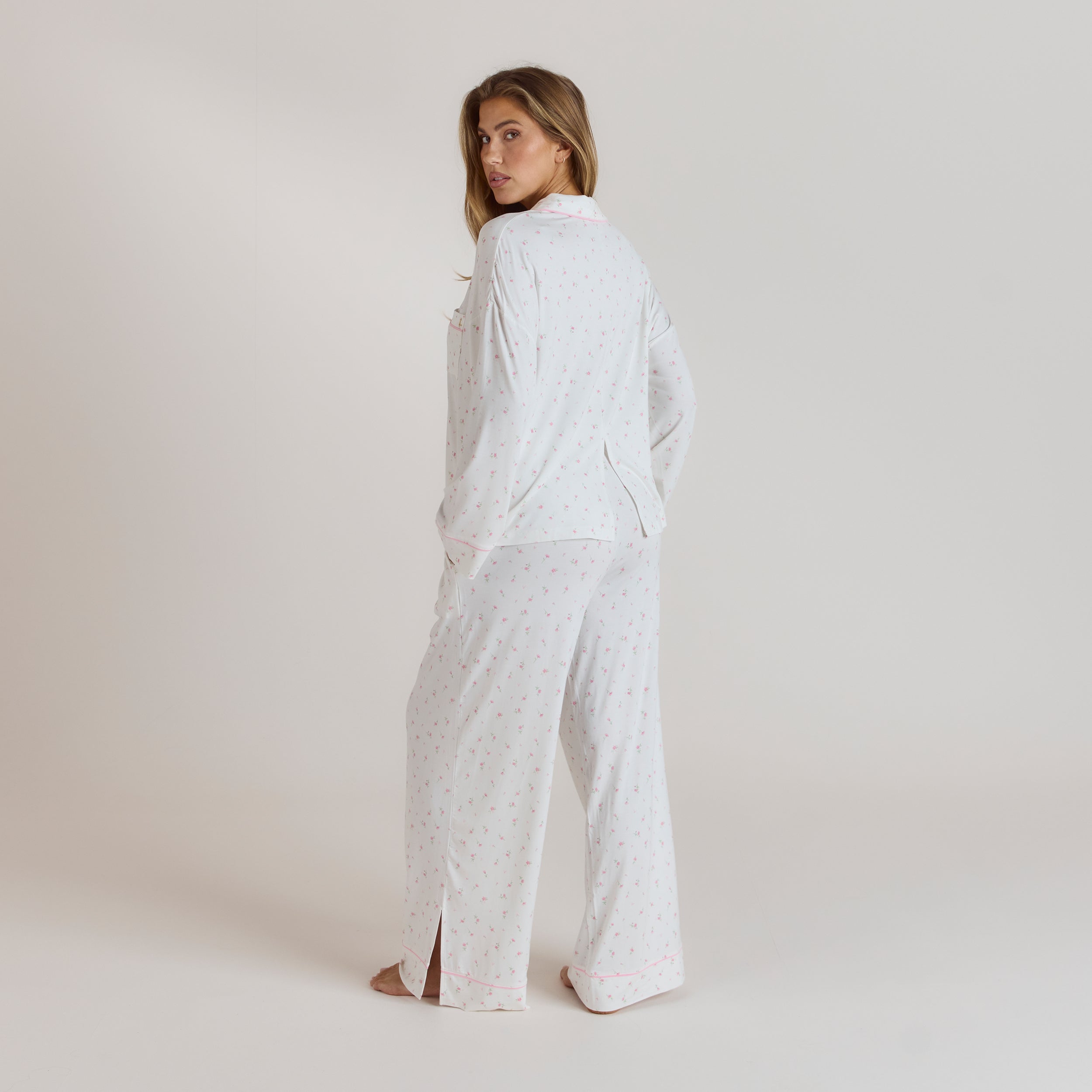 Modal Pyjamabyxor | Modal Pyjamabyxor - Blommigt Tryck