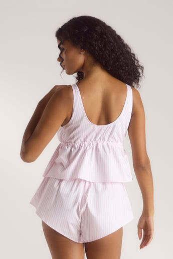Bloom & Stripe Cami Pyjamatopp - Rosa alternate