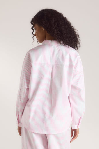 Bloom & Stripe Pyjamasskjorta - Rosa alternate