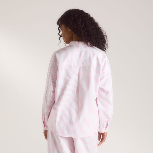 Bloom & Stripe Pyjamasskjorta - Rosa alternate