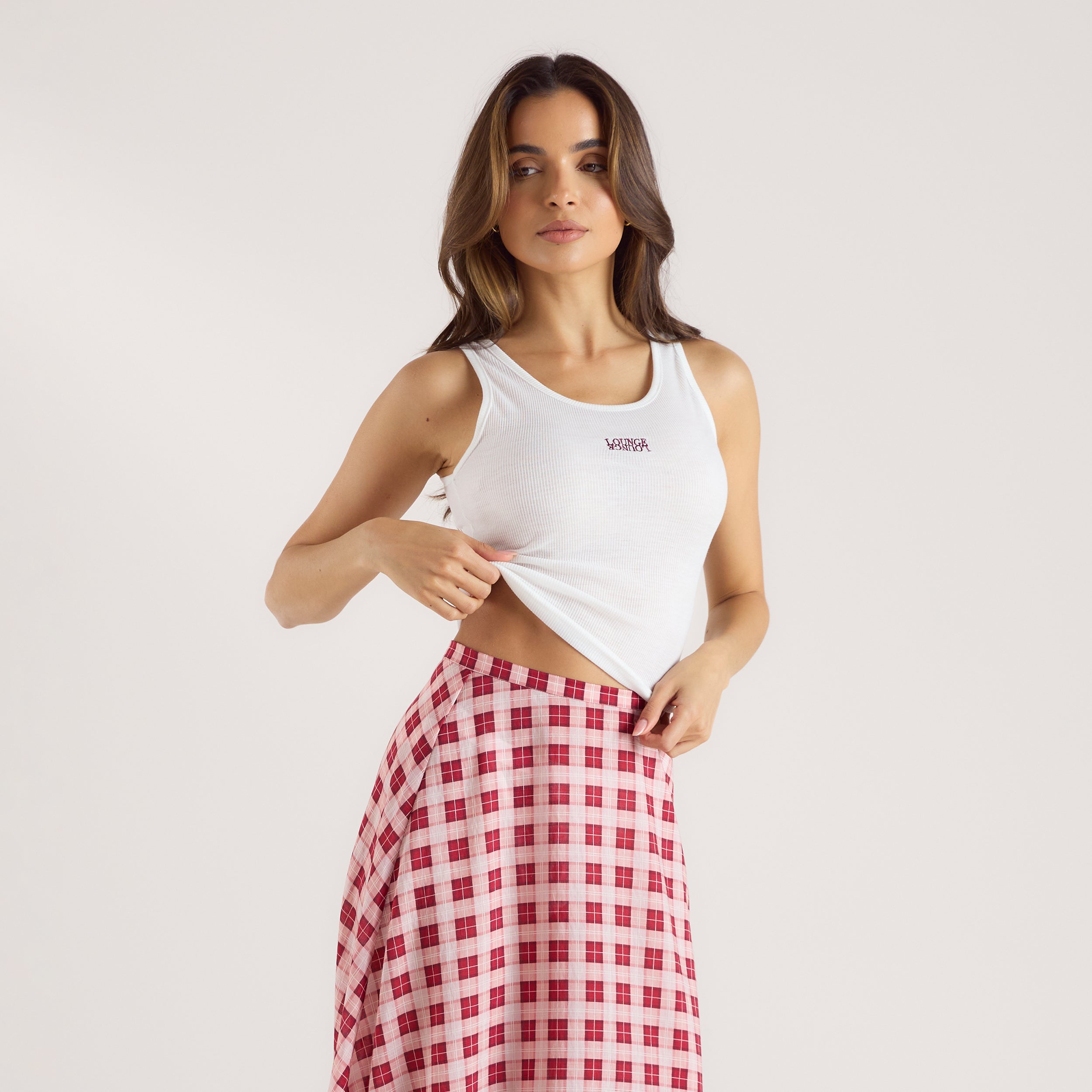 Sheer Ribbad Västtop | Sheer Ribbad Västtop - Vit