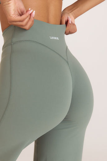 ContourSoft™ Leggings med rakt ben - Salviagrön alternate
