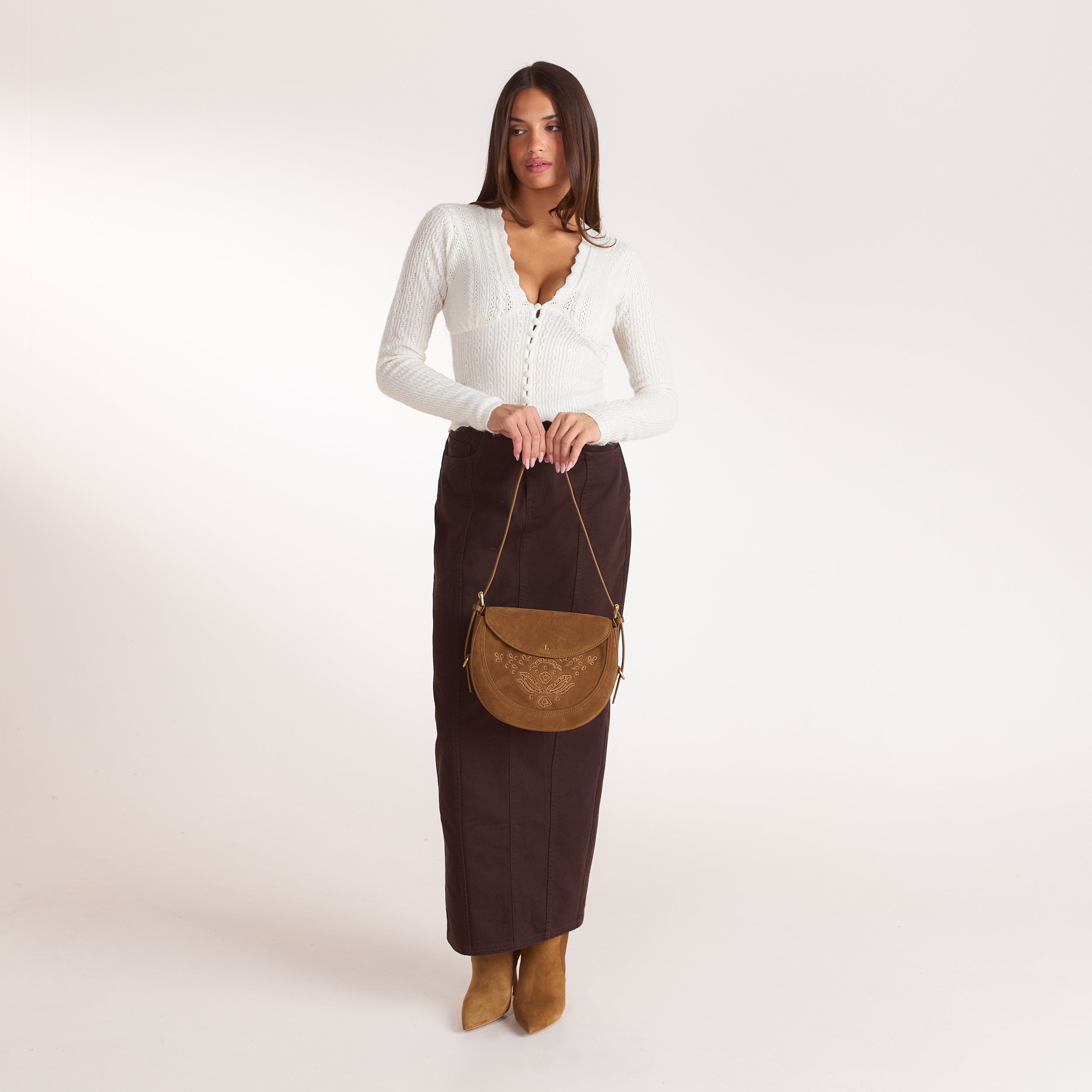 Talia Saddle Bag | Talia Saddle Bag - Brun