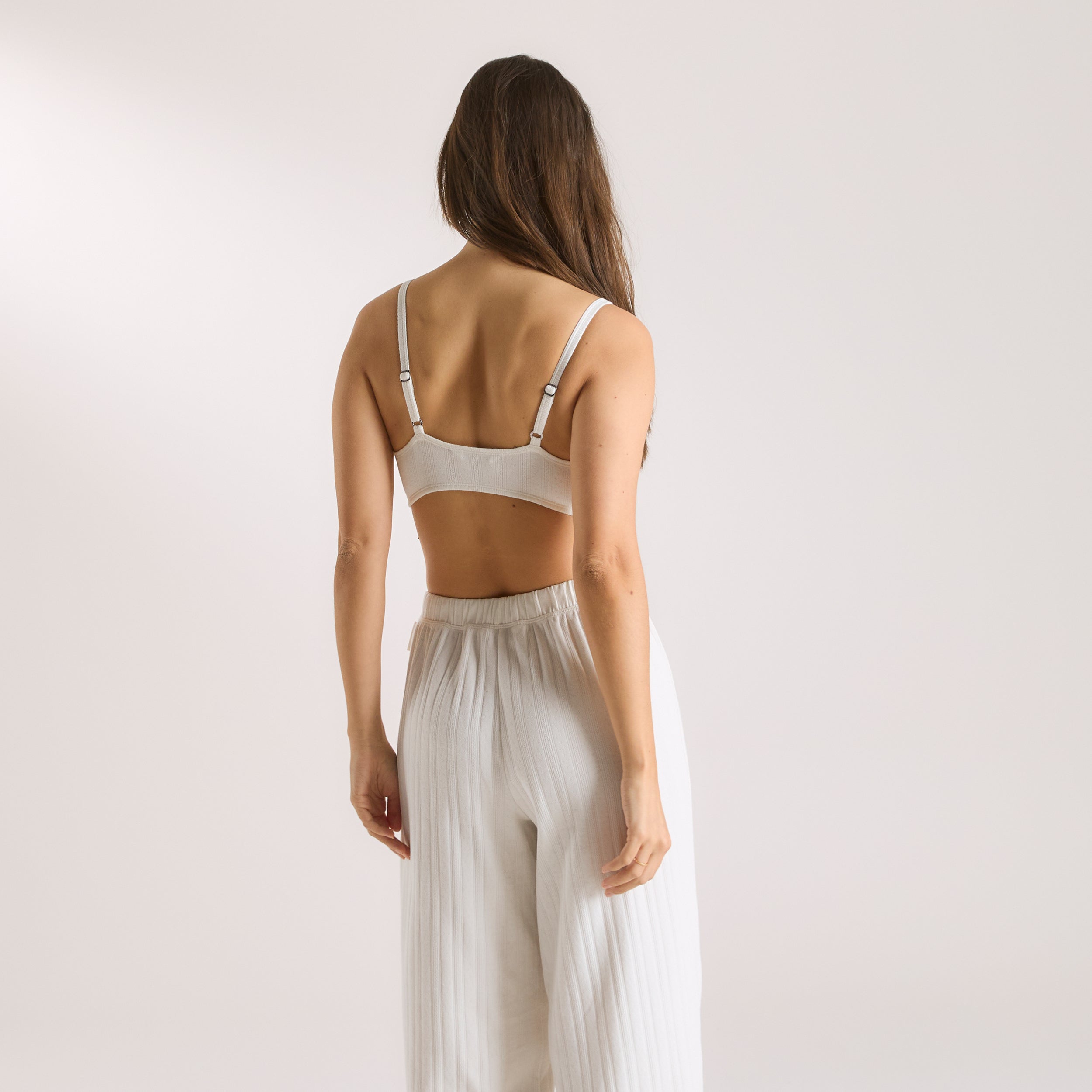 Pointelle Bralette | Pointelle Bralette - Krämfärgad