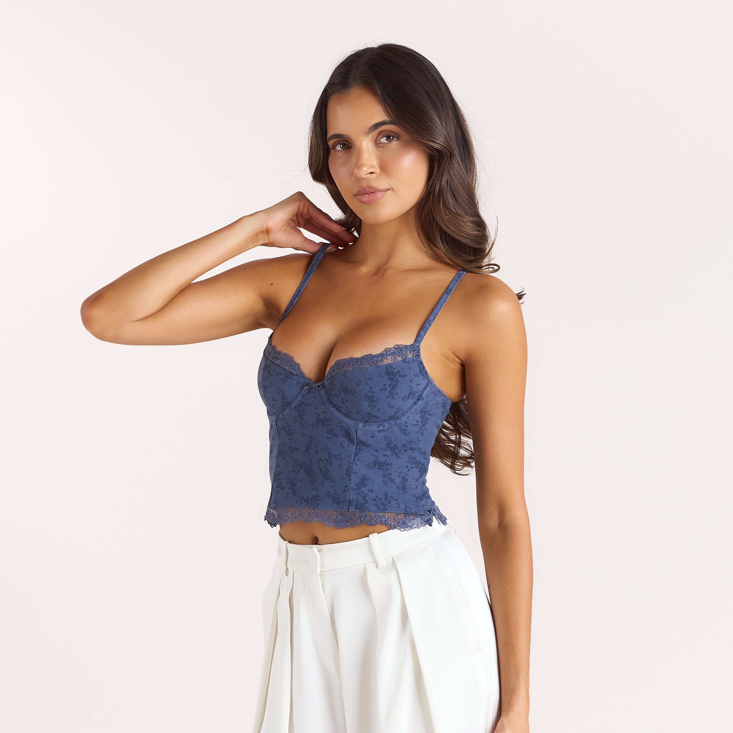 Wired Cami-top | Wired Cami-top - Marinblå