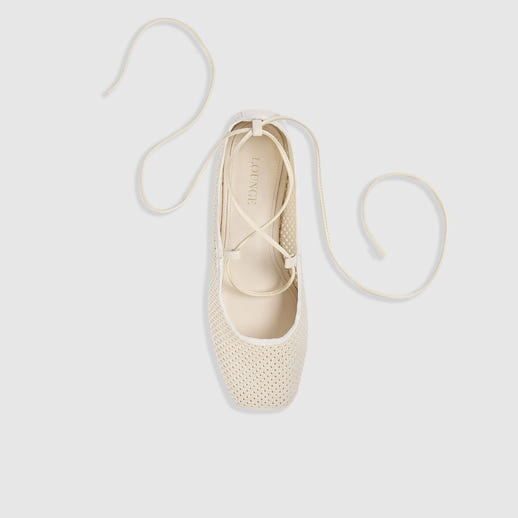 Athena Ballerinaskor - Naturvit alternate
