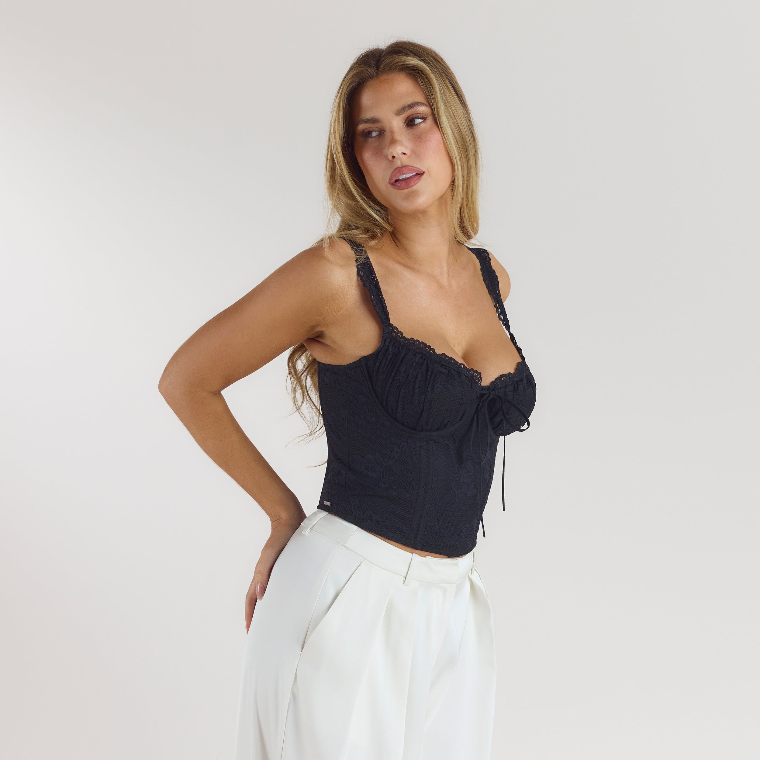 Blossom Korsettop | Blossom Korsettop - Svart