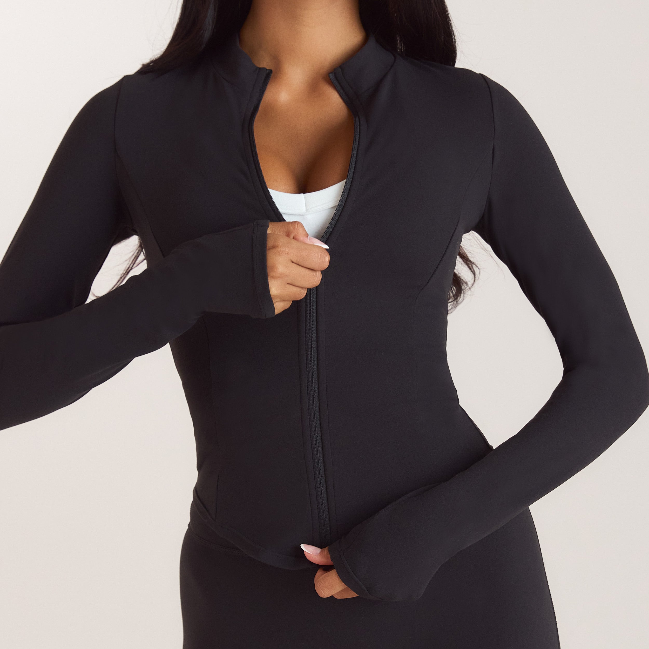 ContourSoft™ Cinch Jacka med dragkedja | ContourSoft™ Cinch Jacka med dragkedja - Svart