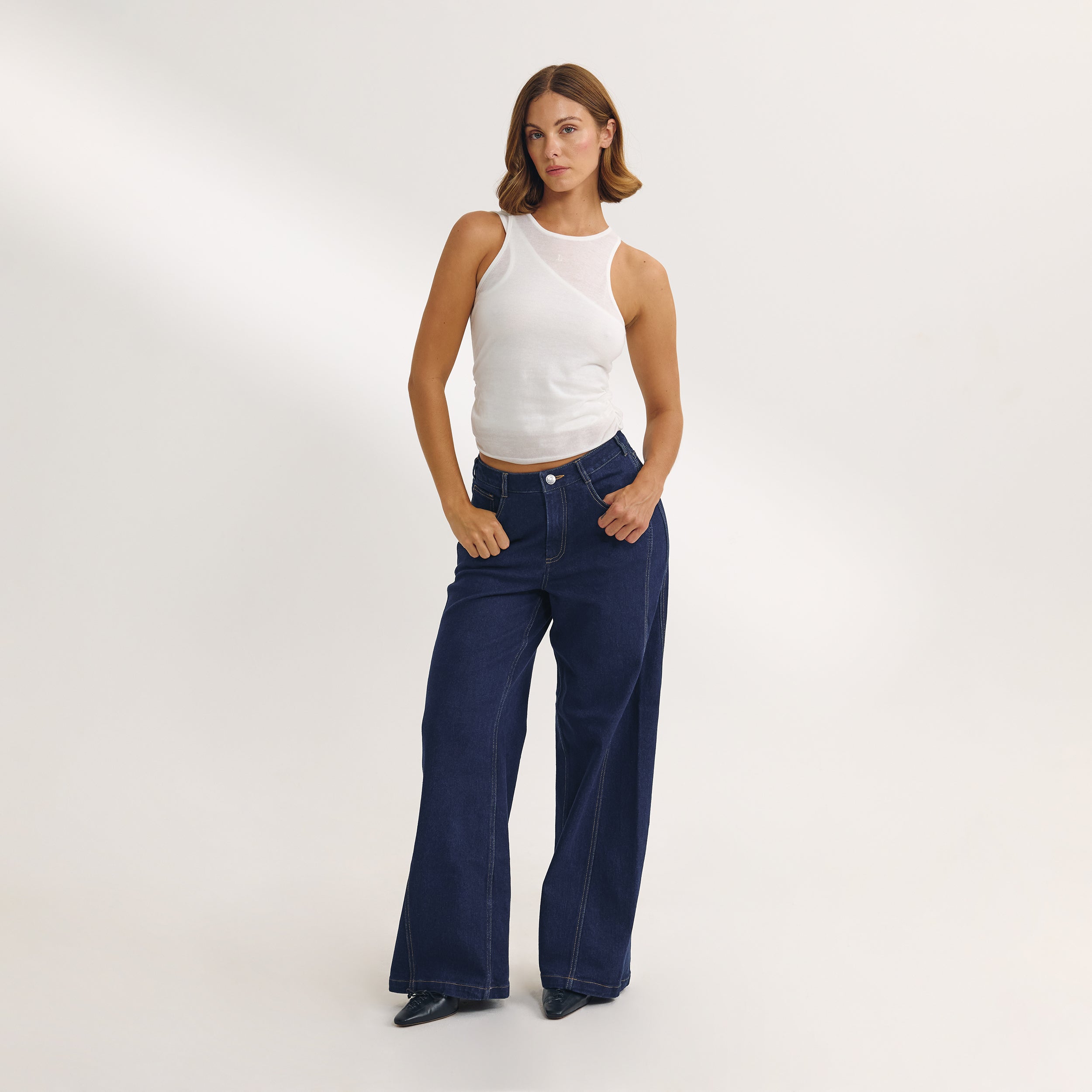 Layered Linne | Layered Linne - Vit