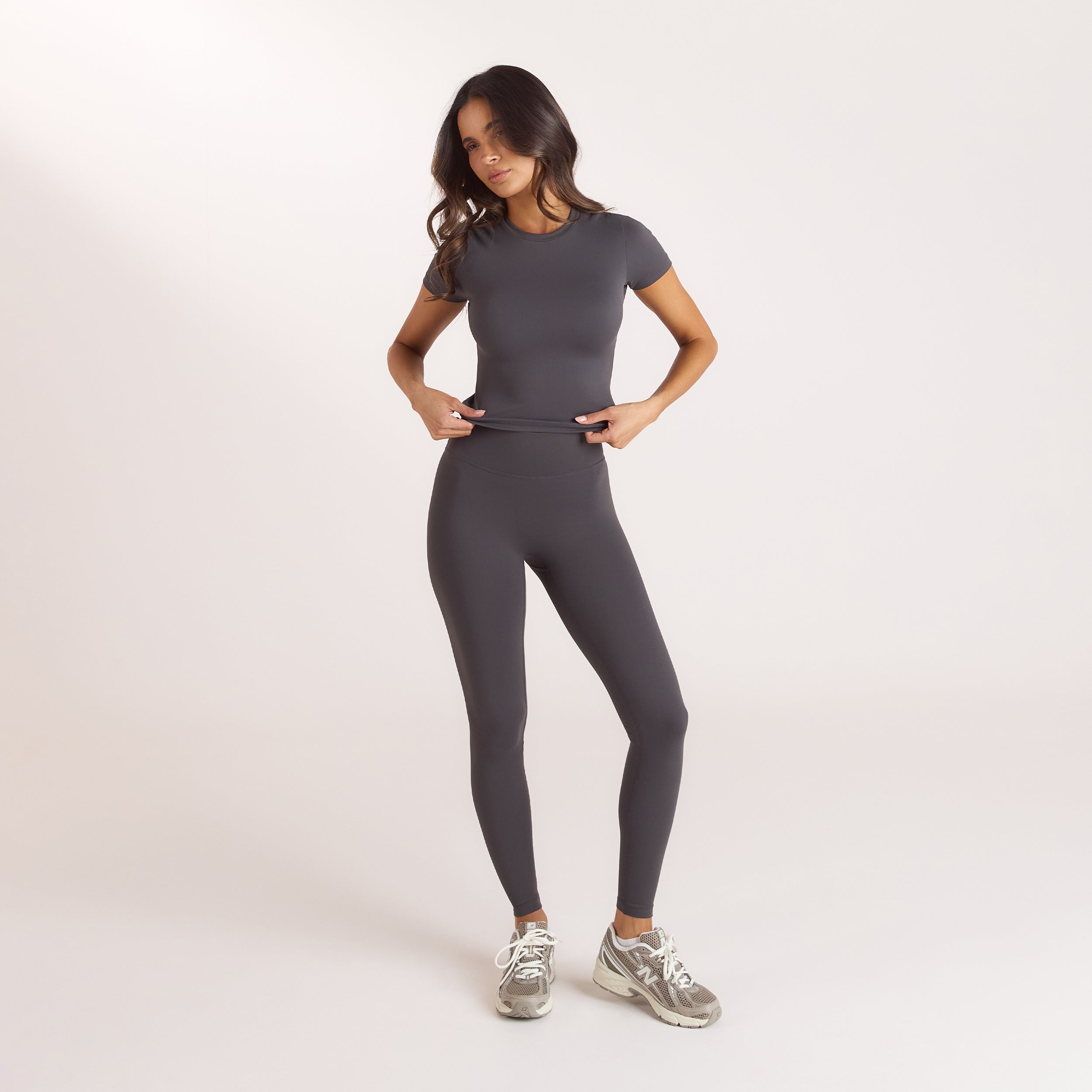 Classic Fitted Top | Classic Fitted Top - Askgrå