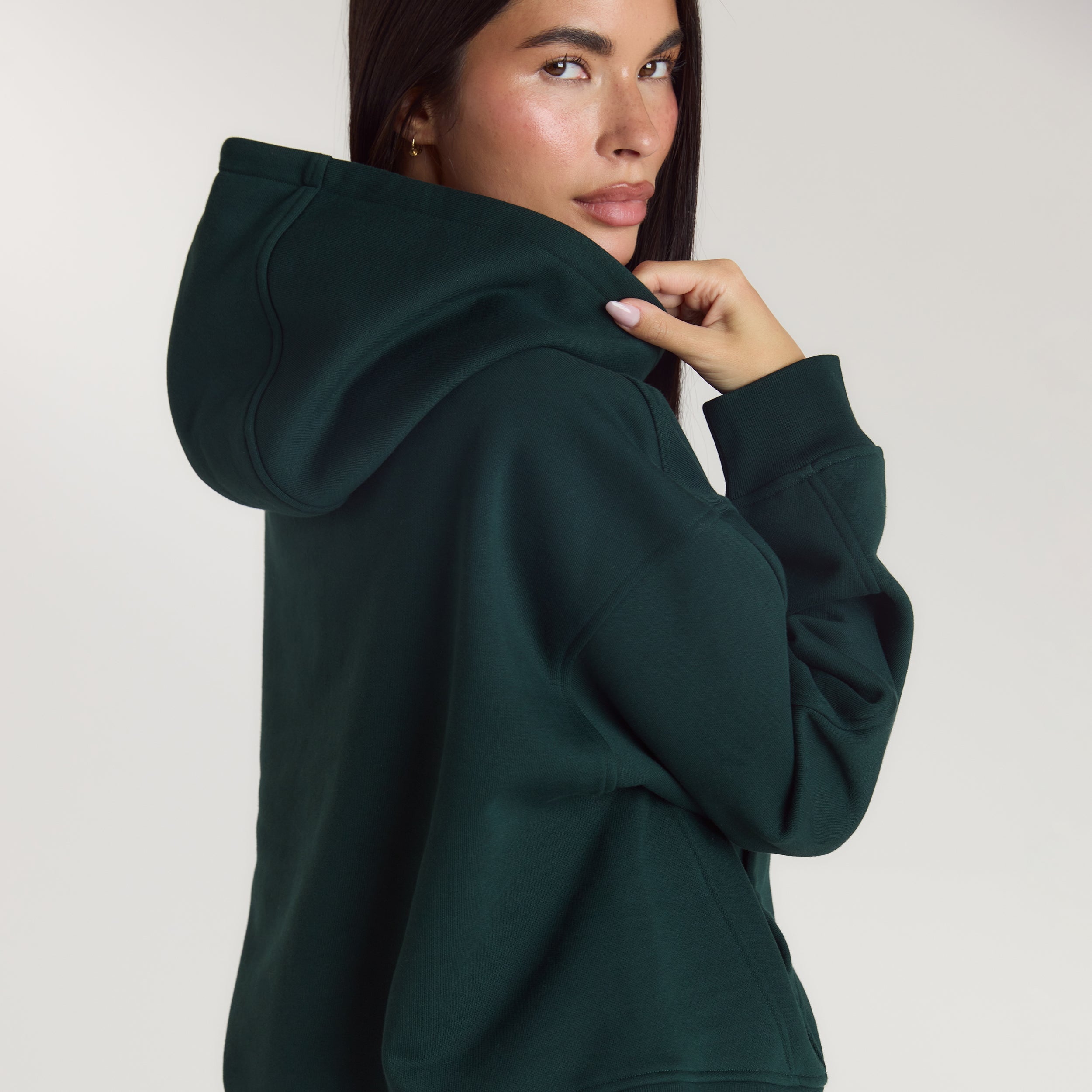 Lounge Living Hoodie | Lounge Living Hoodie - Skogsgrön