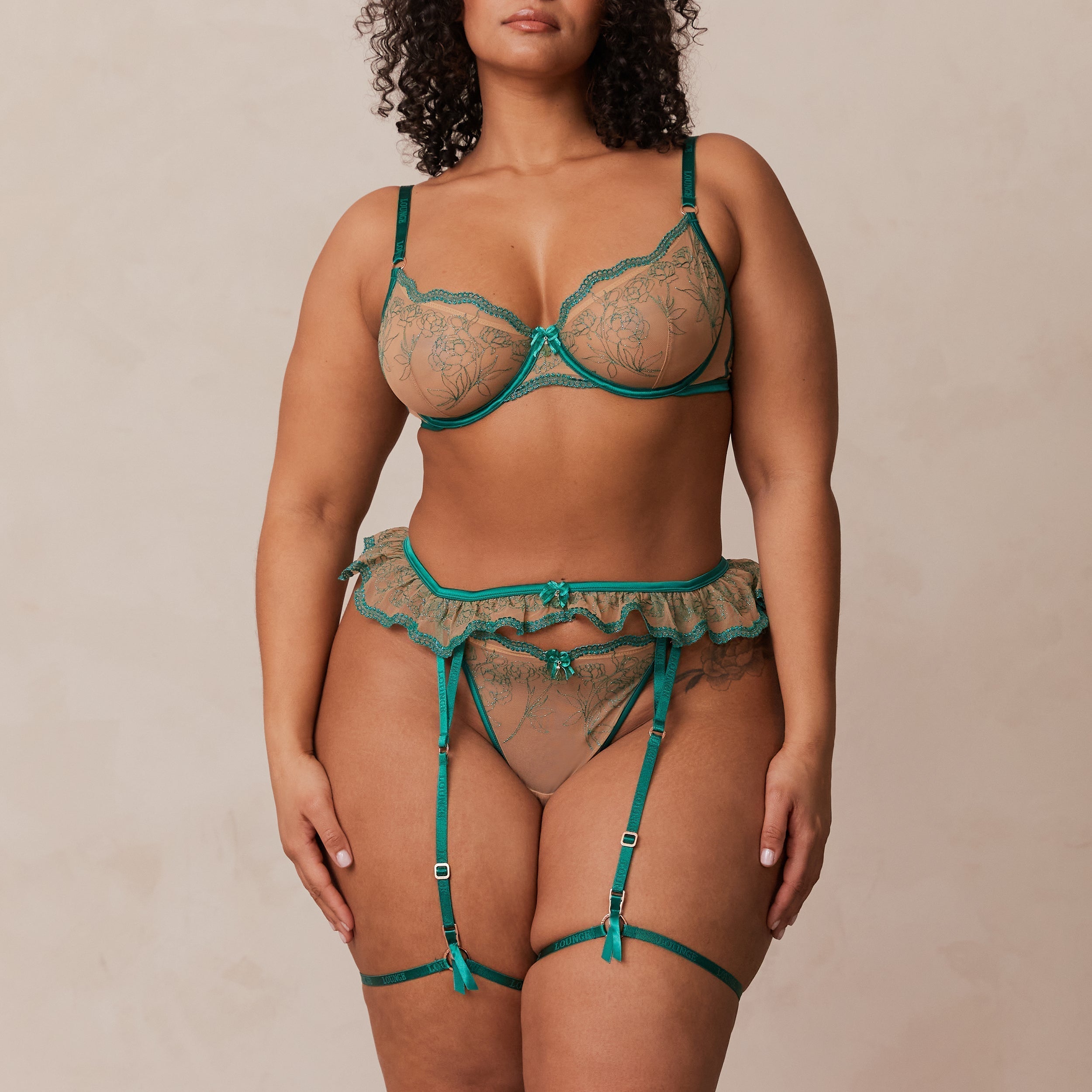 Celine Intimates Stringtrosor och Strumpeband | Celine Intimates Stringtrosor och Strumpeband - Grön