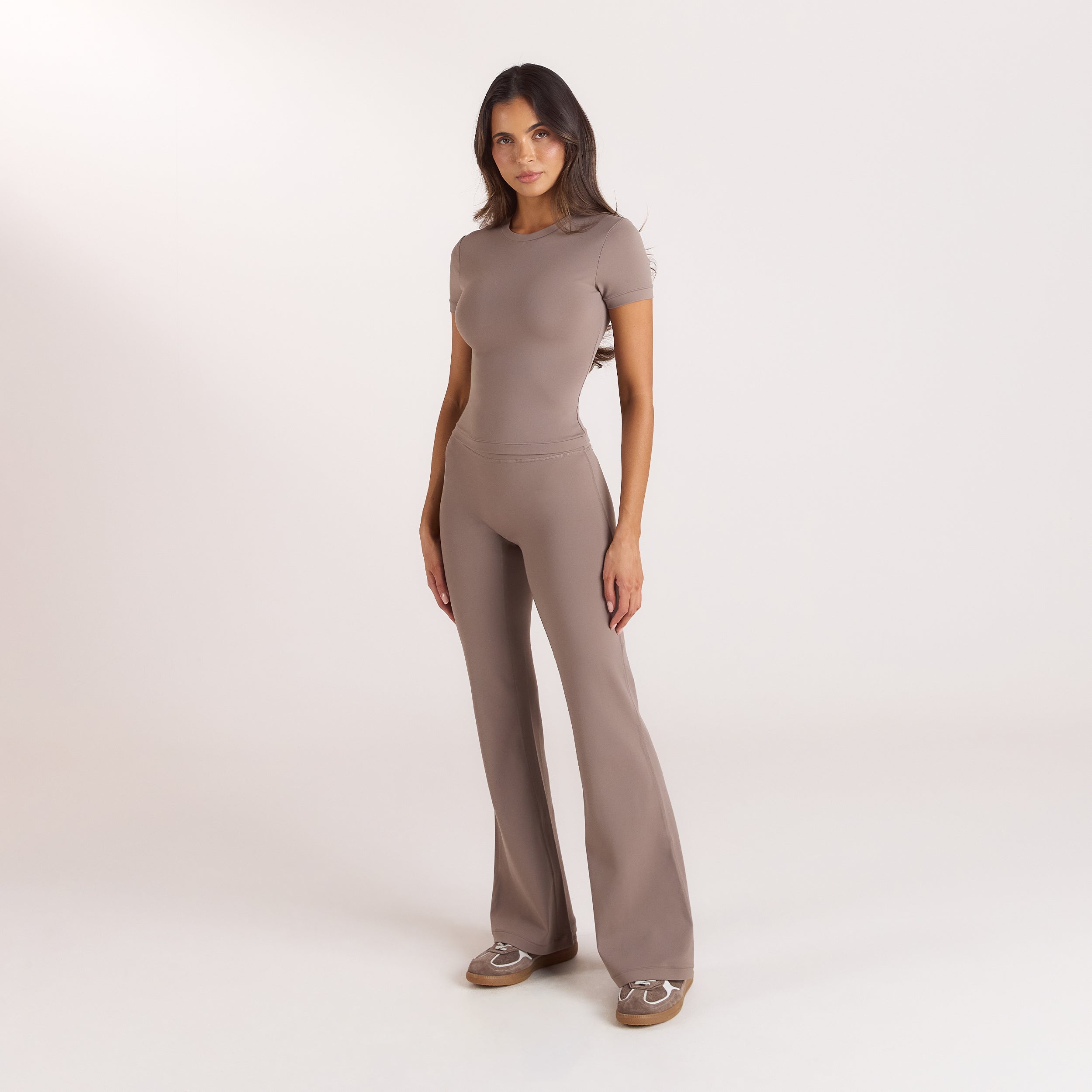 ContourSoft utsvängda Leggings | ContourSoft utsvängda Leggings - Svampfärgad