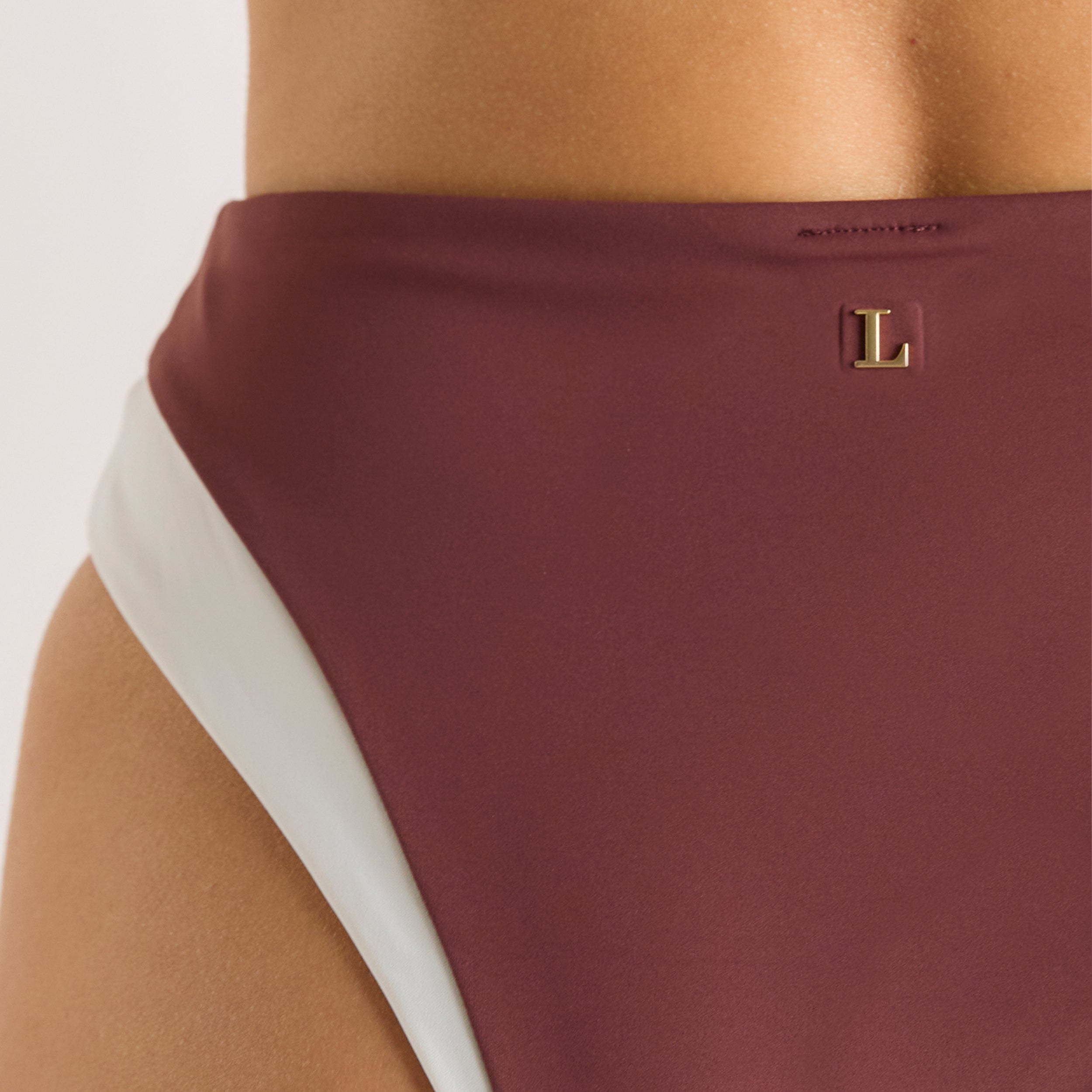 Monaco High-Waisted Brazilian Bikinitrosor | Monaco High-Waisted Brazilian Bikinitrosor - Plommon