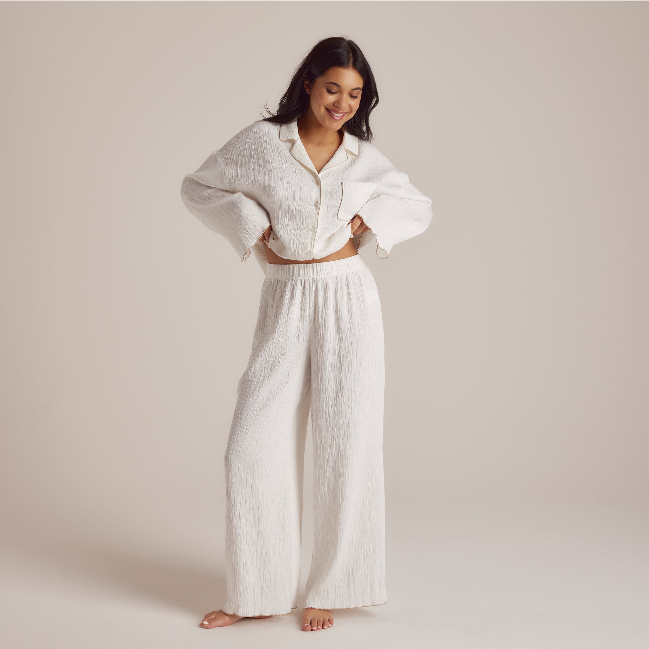 Crinkle Pyjamabyxor | Imaani, S