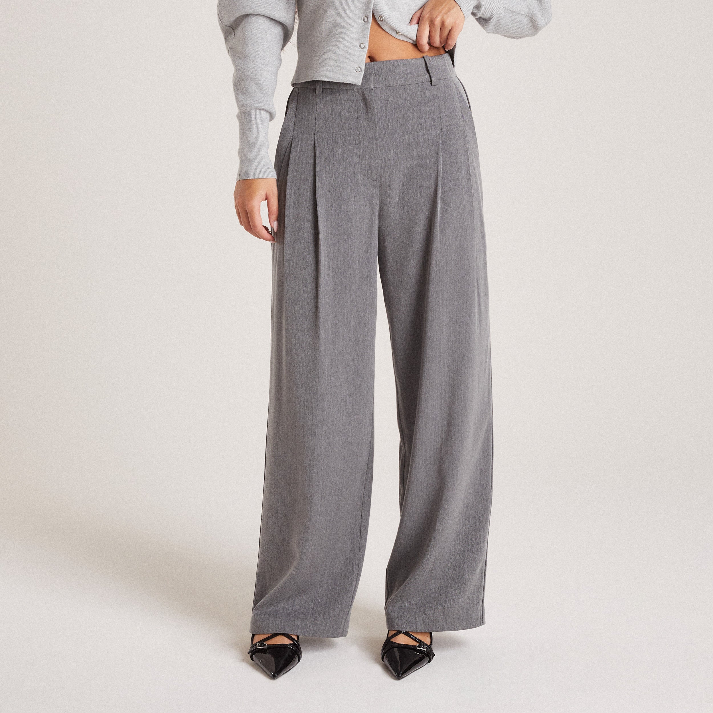Tailored Byxor | Tailored Trousers - Grey