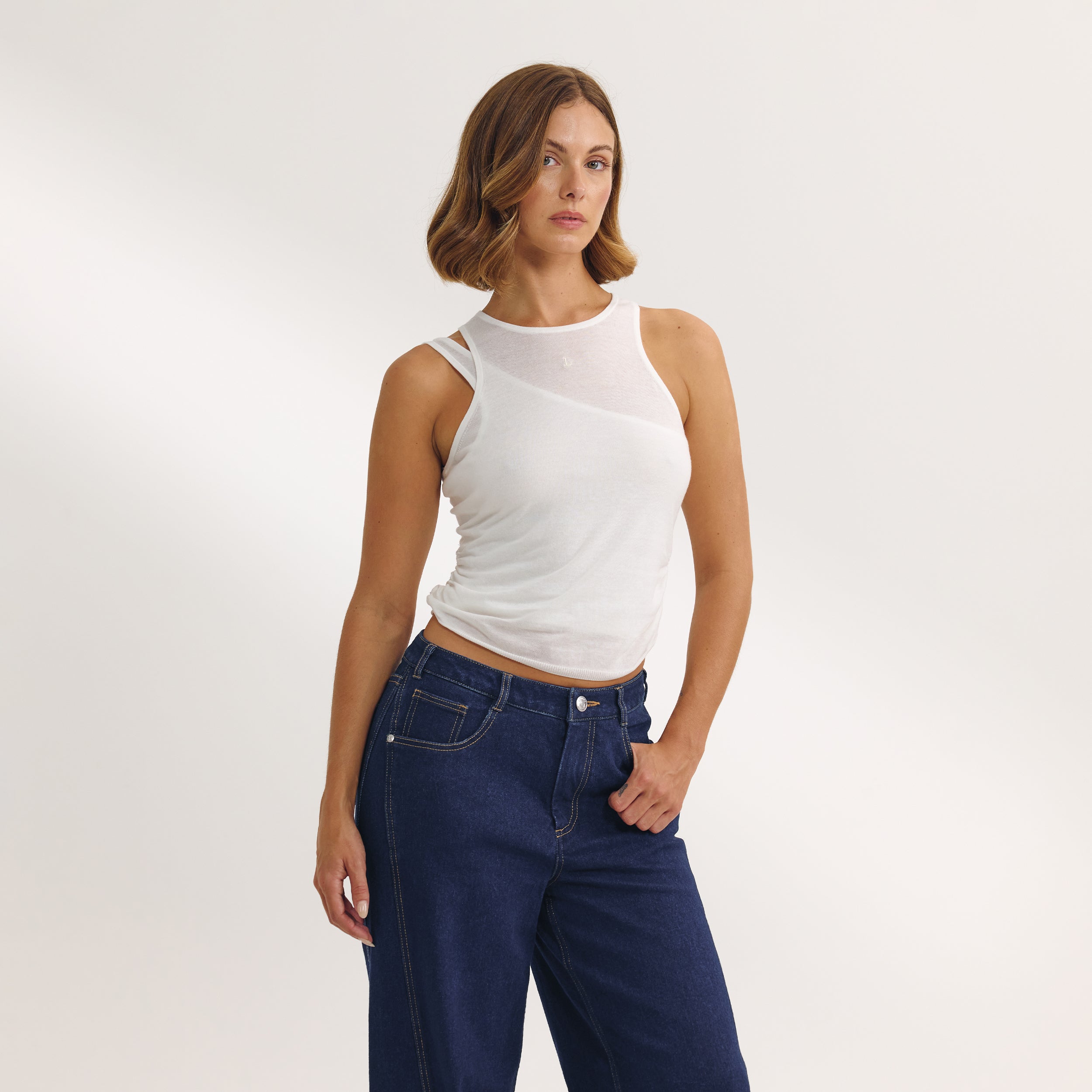 Layered Linne | Layered Linne - Vit