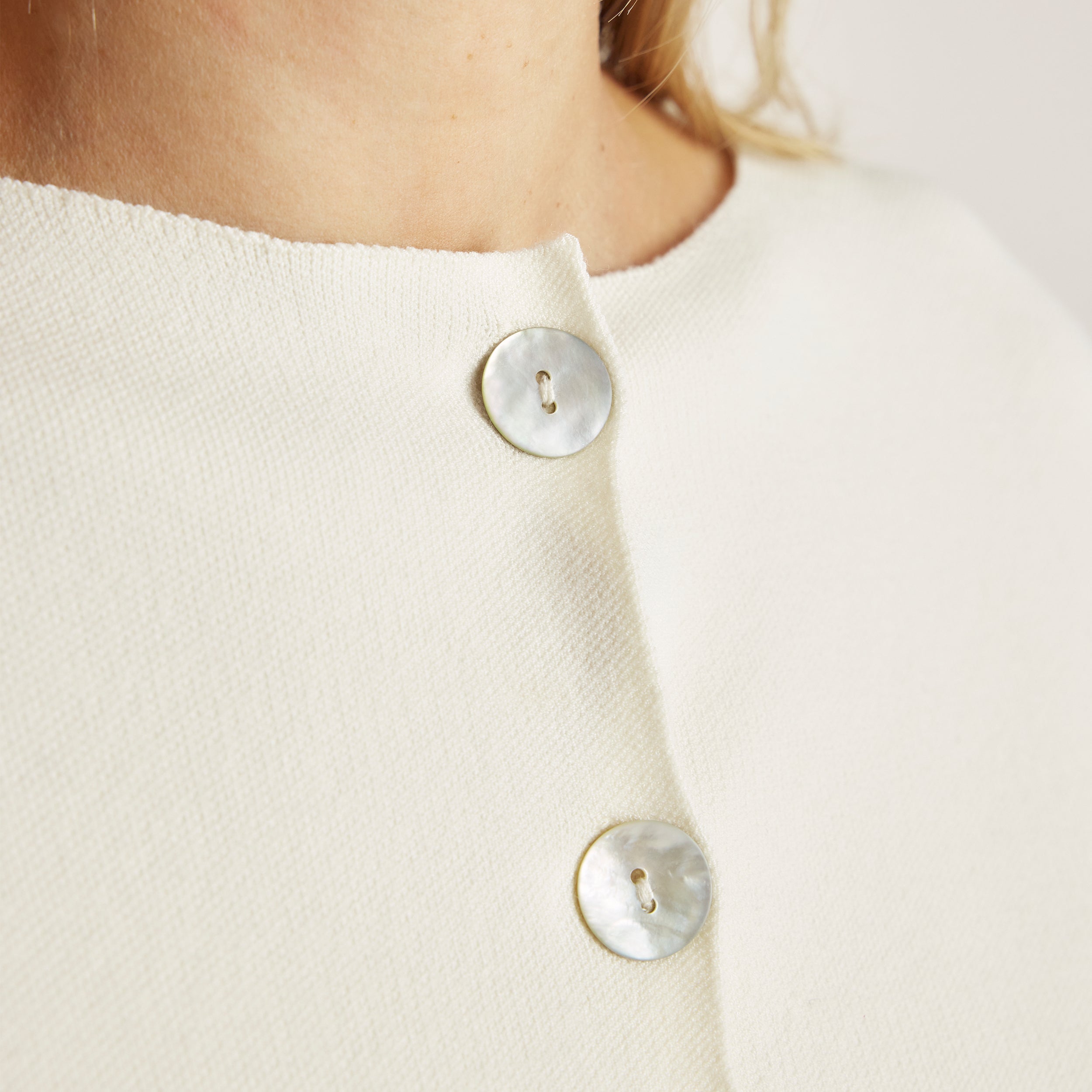 Relaxed-Fit Stickad Cardigan | Relaxed-Fit Stickad Cardigan - Stenfärgad