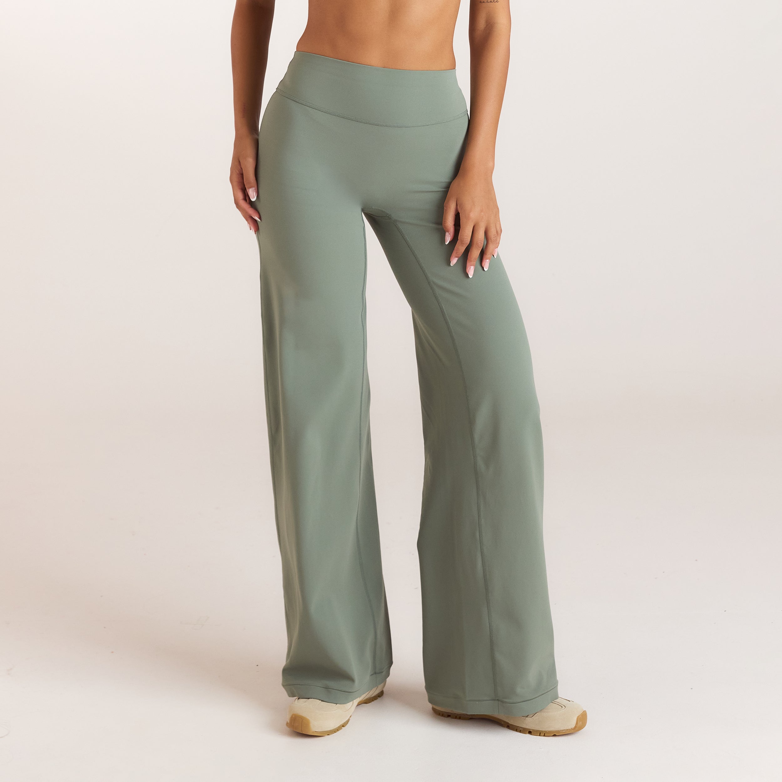ContourSoft™ Leggings med rakt ben | ContourSoft™ Leggings med rakt ben - Salviagrön
